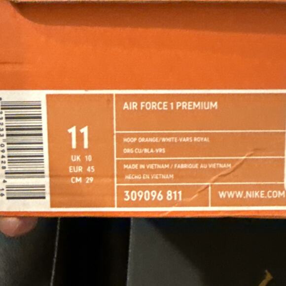 Nike Air Force 1 Low Premium KNVB Orange Blue White "Creamsicle" - Picture 14 of 14